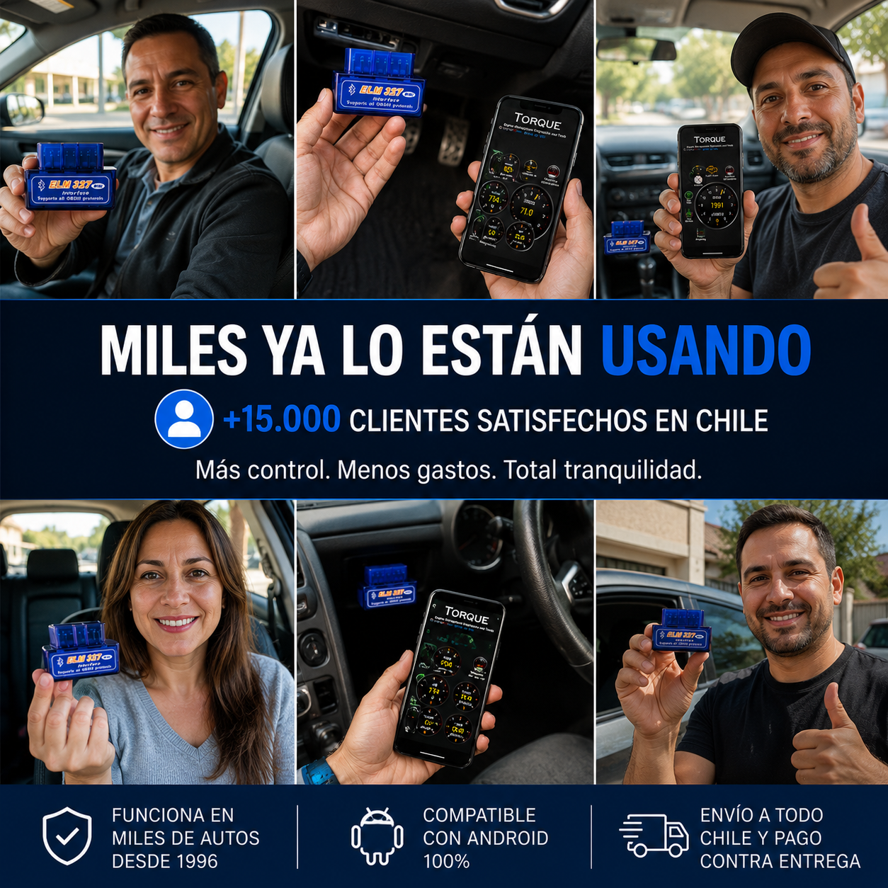 Scanner automotriz Bluetooth OBD 2