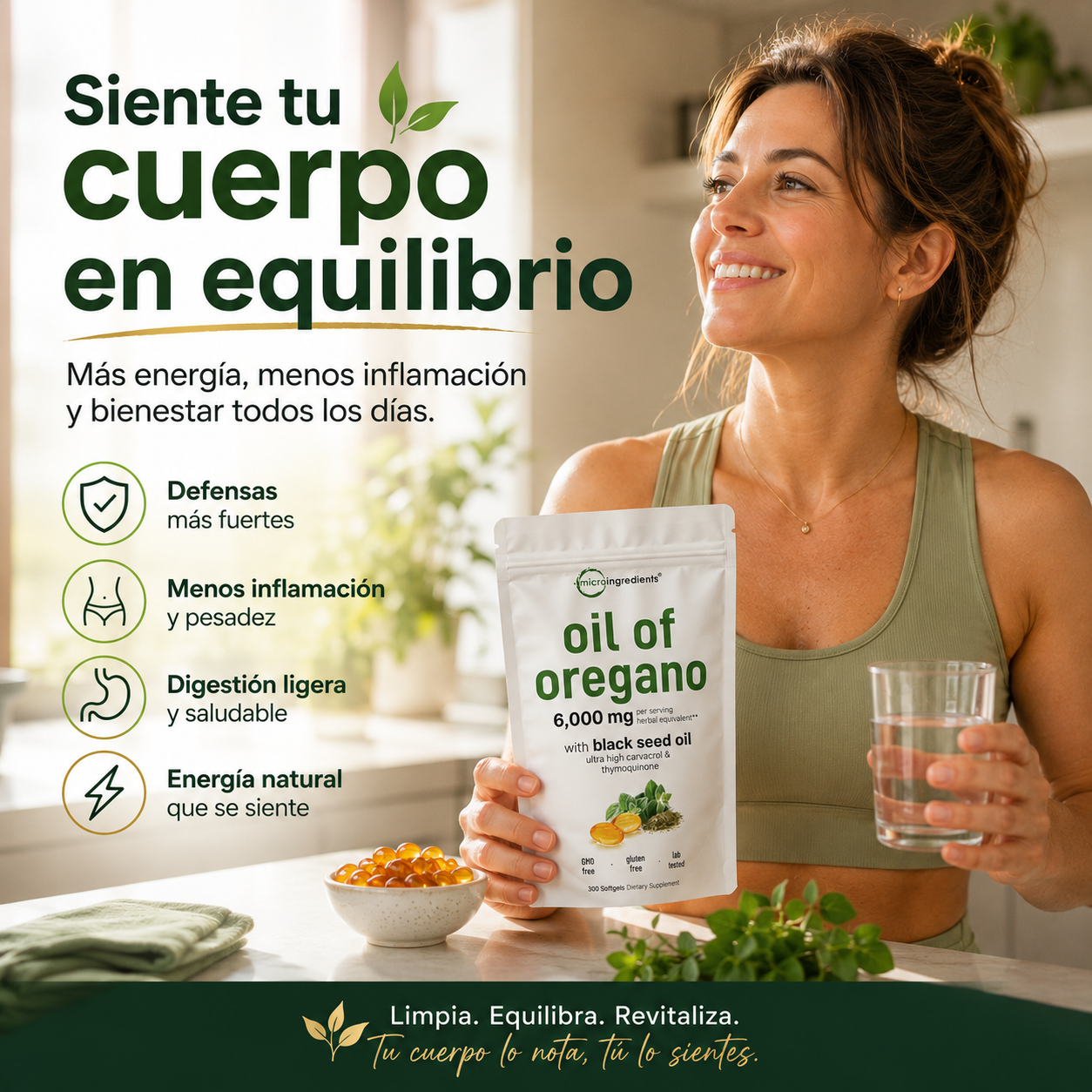 Aceite De Orégano 6000 Mg 60 capsulas