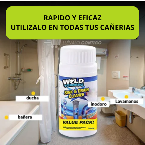 3 Limpiador de Drenaje 110g Destapador